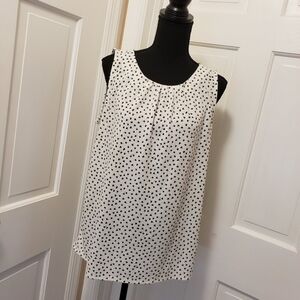 Ann Taylor Factory Sleeveless Knit top Size Large, Business Casual